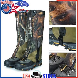 Hiking Hunting Snow Outdoor Sand Snake Waterproof Boots Cover Legging Gaiters UE - Picture 1 of 12