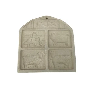 Pampered Chef Barnyard Friends Keksform Steinzeug Schwein Gans Kuh Vintage 1994 - Bild 1 von 9