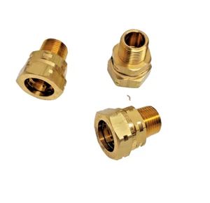 3er Pack Gastite XR3FTG-8-24 1/2′′ gerade x 1/2′′ NPT Adapter - Bild 1 von 1