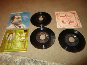 Vintage LOT (3) PERRY COMO 45 Records~ 47-5317/47-6590/EPA 293 w/Jackets  - Bild 1 von 1