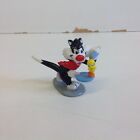 Vintage 1990 Warner Bros Looney Tunes PVC Figur Sylvester Katze Tweety Vogel gesalzen