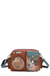 Nicole Lee USA Multi Pocket Messenger Bag - Picture 1 of 7