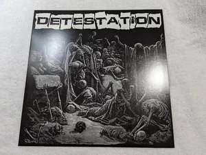 DETESTATION s/t LP Havoc Records reissue Nausea APPLE World Burns To Death - Imagen 1 de 3