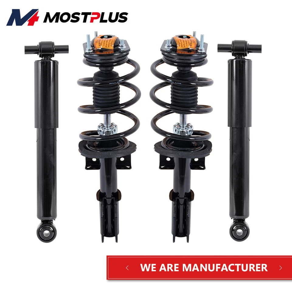 Set(4) Front+Rear Shock Struts For 13-17 Buick Enclave Chevy Traverse GMC Acadia Foto 1 de 4