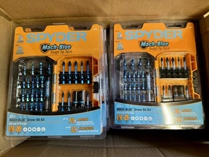 Spyder 19030 Mach-Blue Driver Bit set  1/4" Impact 30-Piece w case - Picture 1 of 1