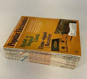 Popular Electronics Magazines 1970 Lot Of 12 Vintage Tagged Jan-Dec - Picture 1 of 7