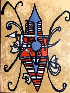 "Wilfredo Lam Original Lithographie ""Oiseau du Possible / Vogel des Möglichen" - Bild 1 von 7