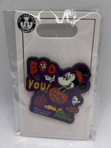 DISNEY Parks Pins Halloween Mickey Mouse Boo To You Pumpkin DVC Exclusive. NEW - Picture 1 of 4
