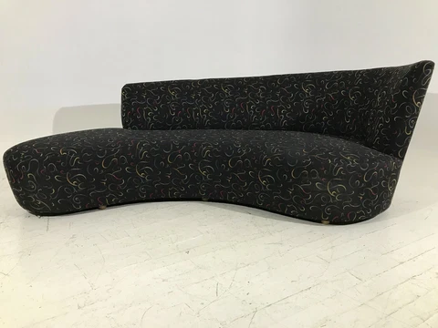 Serpentine Free Form Sofa by Jobie Redmond for Carter Biomorphic Kagan Era Cover