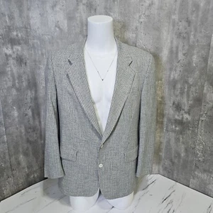 Vintage Christian Dior Mens 42 Striped Blazer Career Business Casual - Picture 1 of 13
