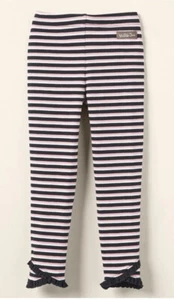 Matilda Jane Girls Addy Striped Leggings Size 8 New Black Pink Halloween - Picture 1 of 1