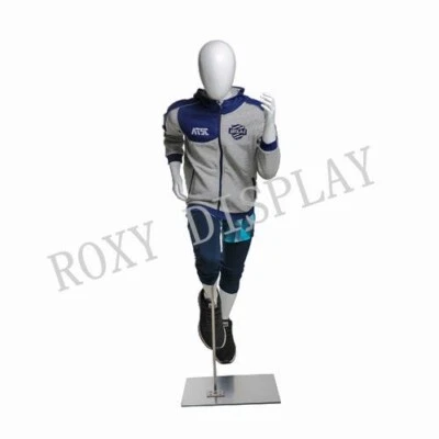 Maniquí deportivo Egghead Boy exhibición de pose para correr #MZ-YD-K04 Foto 1 de 4