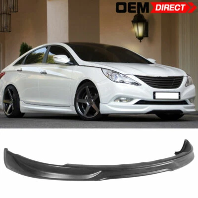 Fits 11-14 Hyundai Sonata IX Style Unpainted Front Bumper Lip Splitter PU — 第 1/4 张图片