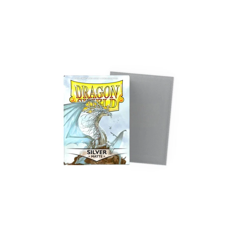 Dragon Shield Standard Size Matte Sleeves (100) Silver - Bild 1 von 1