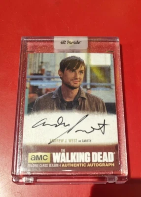 The Walking Dead Authentic Autograph Card signed by Andrew J West as Gareth AJW1 - Image 1 of 2