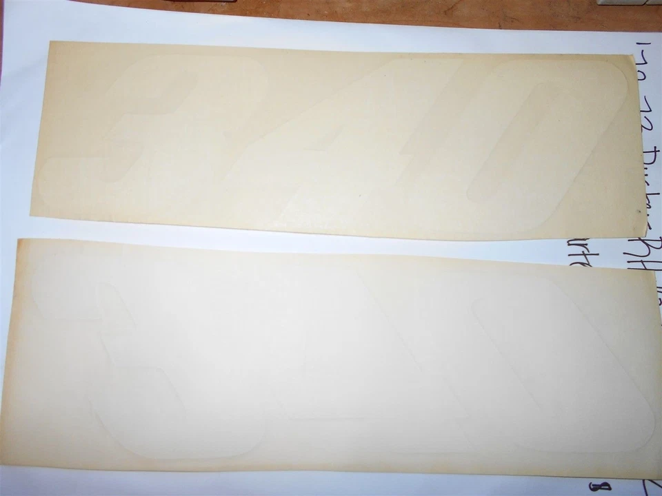 1972 1973 PLYMOUTH DUSTER 340 QUARTER PANEL DECALS SET PAIR NEW LEFT/RIGHT WHITE - Image 1 of 1