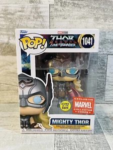 Funko Pop! Mighty Thor Love Thunder #1041 Marvel Collector Corps Exclusive GITD - Picture 1 of 4