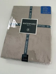 New Waterford Oblong Tablecloth 70 x 84 Gray Textured Winter Classic Table Cover - Picture 1 of 5