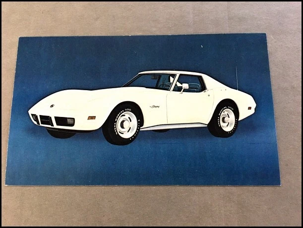 1975 Chevrolet Corvette Coupe Vintage 1-page Car Photo Post Card Postcard Foto 1 de 2