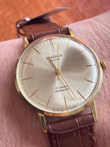 SEKONDA de luxe Classy Men's Vintage watch from Soviet Union 1970s au20 - Picture 1 of 14