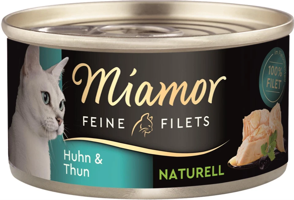 Miamor Feine Filets Naturelle Huhn Thunfisch 24x 80g Nassfutter Katzenfutter - Bild 1 von 1