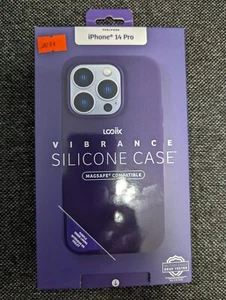 LOGiiX Vibrance Coque Silicone Mag pour iPhone 14 Pro - Violet Minuit - Photo 1 sur 3