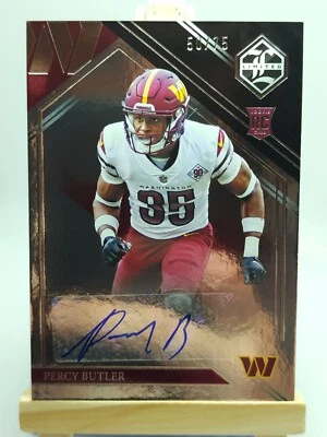 2022 Panini Limited Football Percy Butler /75 Rookie Auto Washington Commanders - Image 1 of 2