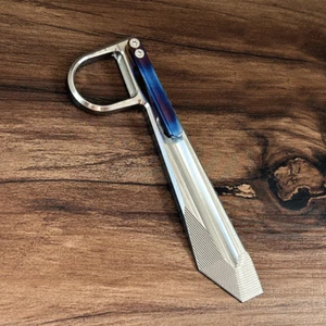 EDC Titanio Barra Palanca Llave con Clip de Bolsillo Exterior Camping Multi Herramientas - Imagen 1 de 10