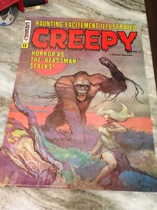 CREEPY MAGAZINE #11 ORIGINAL 1972 COVER POSTER 20x28 FRAZETTA art KING KONG - Picture 1 of 3