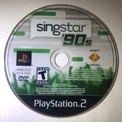 Singstar 90’s Sony Playstation 2 Disc Only (UNTESTED) - Image 1 of 4