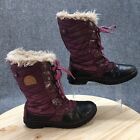 Sorel Boots Youth 6 Sorel Tofino II Snow Purple Quilted Lace Up Mid 1821851562