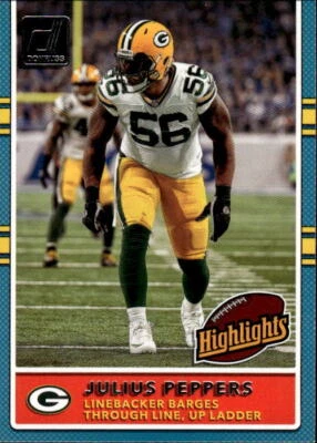 2017 Donruss Julius Peppers #11 Highlights Green Bay Packers 6M - Image 1 of 2