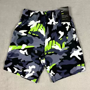 Nike Dri-Fit Big Kids Boys Camo Training Shorts BV3844-359 Blue Size Medium NEW - Picture 1 of 4