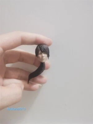 Cabeza de samurai japonesa esculpida 1:12 tallada para figura de acción masculina de 6" SHF juguetes corporales Foto 1 de 4