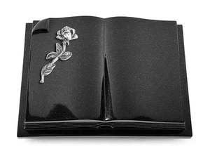 Grabbuch, Grabstein, Buch, Grabplatte, Steinbuch, Black, 40x30x7 cm - Bild 1 von 1