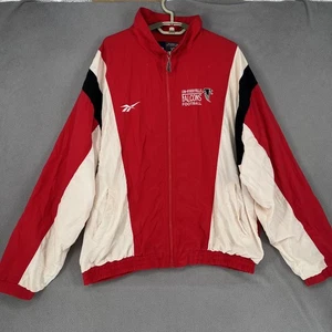 Vintage Reebok Jacket Mens Extra Large Red UW River Falls Falcons Football - Picture 1 of 18