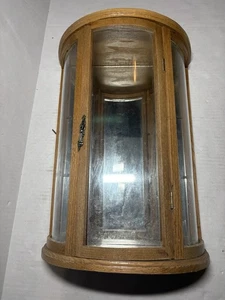 Joyero colgante vintage de madera y vidrio para curiosidades  - Imagen 1 de 6