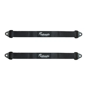 2PK 22" Limit Straps Car Hauler Axle Straps Rated for 10,000LBS Quad Wrap, Black - Picture 1 of 8