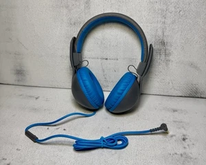 JLab Audio Studio Wired On-Ear Headphones BLUE/GRAY - 3.5 Audio Jack - Picture 1 of 8