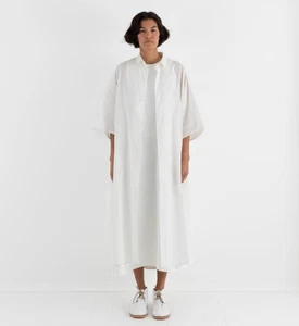 SOFIE D'HOORE Davoli Pota Shirt Dress in Snow (White) Size 36 - Picture 1 of 9