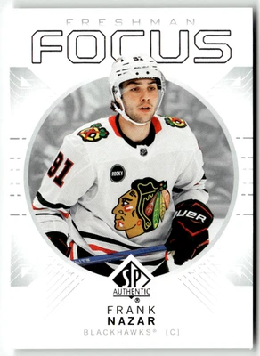2024-25 Upper Deck SP NHL No. FF-22 Frank Nazar Enfoque De Novato Fresco - Imagen 1 de 2