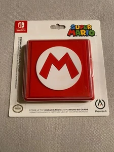 Mario Game Case Red Portable Nintendo Switch Game Card Holder Protector 12 Games - Bild 1 von 2
