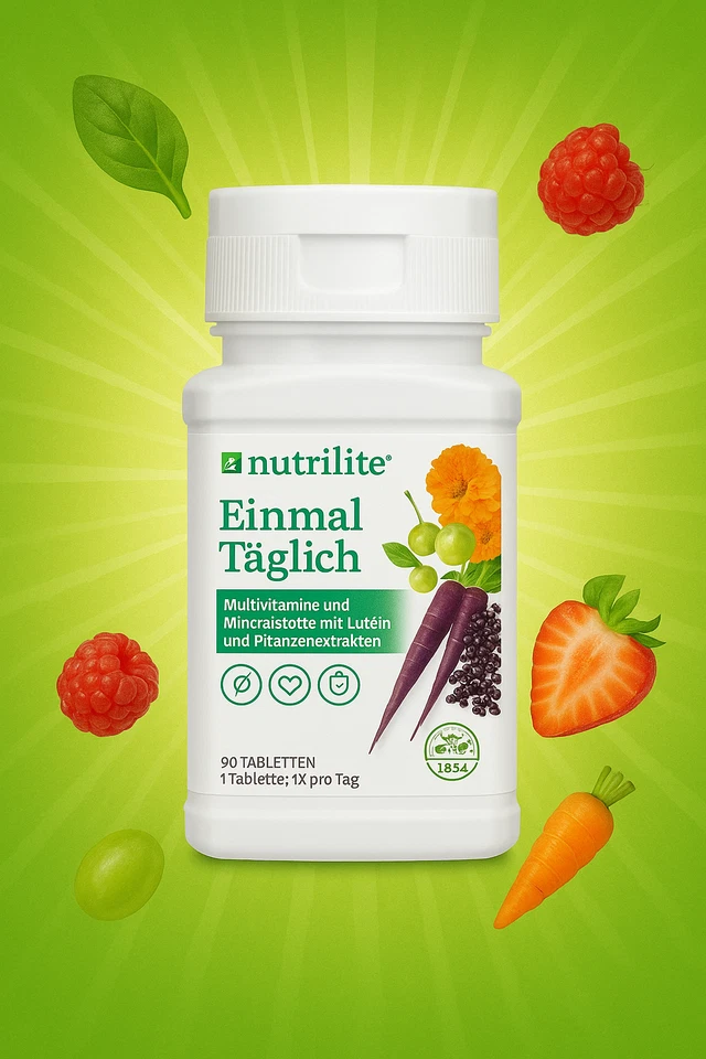 NUTRILITE Amway Einmal täglich 90 Tablets Multivitamin Komplex Vitamine Mineralien Immun