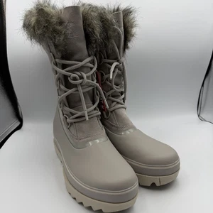 Sorel Joan of Arctic Next wasserdichte taubengraue Schneestiefel Damengröße 12 - Bild 1 von 6