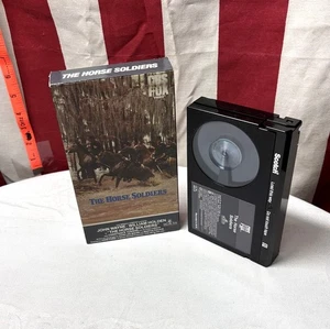 HORSE SOLDIERS Beta tape Betamax 1959 John Wayne & William Holden CBS Civil War  - Picture 1 of 2