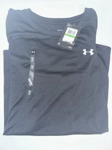 NEU MIT ETIKETT UNDER ARMOUR DAMEN UA TECH KURZÄRMLIGES T-SHIRT MIT RUNDHALSAUSSCHNITT LARGE SCHWARZ - Bild 1 von 1