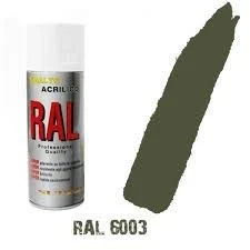 CILVANI Bomboletta Spray Verde Oliva Ral 6003 OPACO Acrilico Vernice Brillante Graffiti