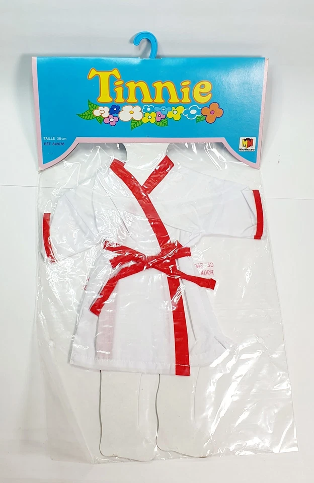 Neuf Ancien Accessoire Tenue Karaté Poupée TINNIE Raynal Miro Meccano France - Photo 1/4