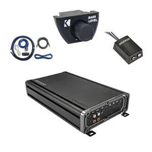 Kicker CXA1200.1 1200W Class D Amplifier w/Kit, Remote, Stereo Line Converter - Picture 1 of 6