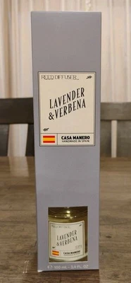 Casa Manero LAVENDER & VERBENA Fragrance Reed Diffuser 3.4 oz from Spain - Image 1 of 3